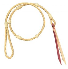Showman Rawhide Braided Over  Under Whip