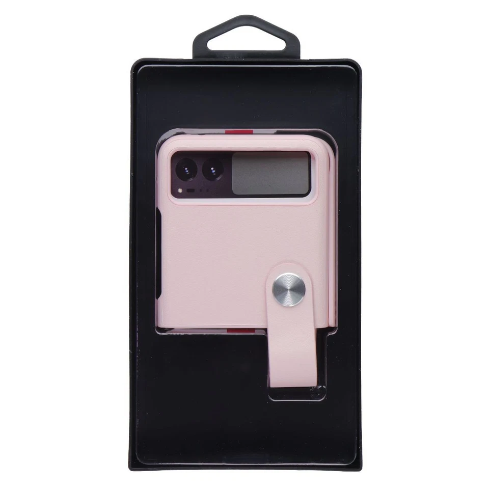 Funda protectora de cuero MyBat (con cordón) Motorola RAZR (2023) - Rosa Foto 3 de 3