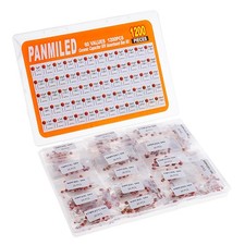 60 Values 1200 Pieces Ceramic Capacitor 1pF-100nF 50V Multilayer Monolithic C...