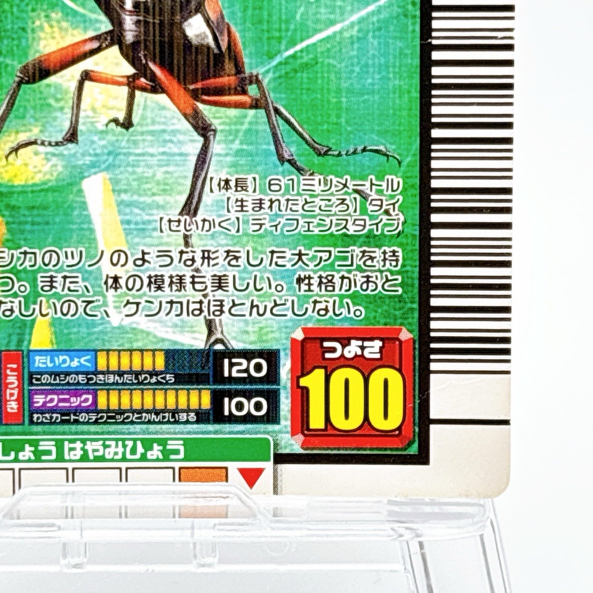 Mushiking The King of Beetles Arcade Card Rhaetulus crenatus