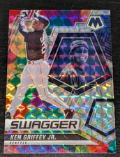 Ken Griffey Jr Seattle Mariners 2022 Mosaic #SW-10 SWAGGER Silver Mosaic PRIZM