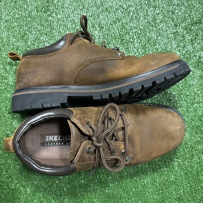 Vintage Sketchers Leather Upper Oxford Rubber Bottoms Men's Size 8.5