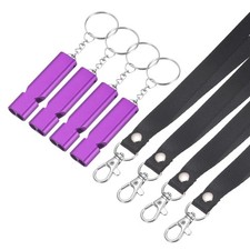 Emergency Whistle, 4 Pcs  Purple - Fitting for Outdoor Camping/Hiking 