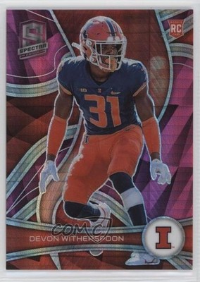 2023 Chronicles Draft Picks Spectra 74/75 Devon Witherspoon #18 Rookie RC 0us4