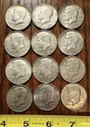 Lot of 10 1968-D Kennedy half dollars 40% Silver READ