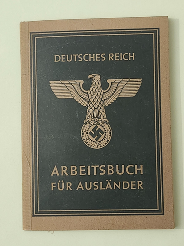 WW2 Germania.  LIBRO DI LAVORO TEDESCO PER STRANIERI 1943 - Foto 15 di 17