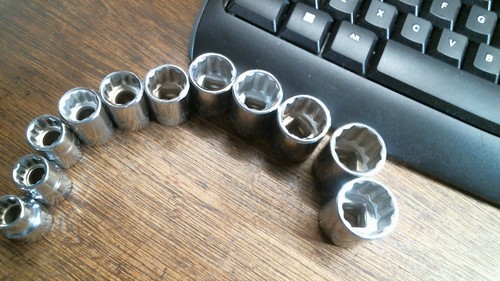 Q6 Proto Challenger Tools 3/8" DR. METRIC SOCKETS 9 TO 19 UNUSED