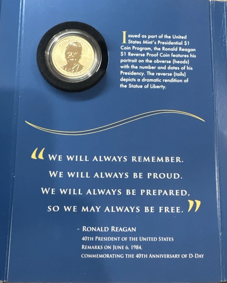 2x’s 2016 Ronald Reagan Coin And Chronicles Set - Image 4 of 4