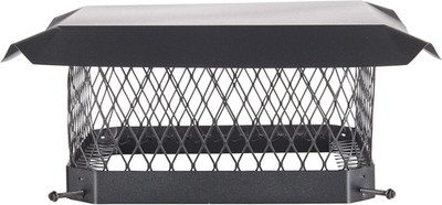 Shelter 13'' X 13'' Single Flue Bolt-On Chimney Cap, Fully Assembled, Galvanized S