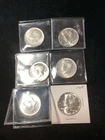 6 1964 Kennedy Silver High Grade Half Dollars In My Photos!