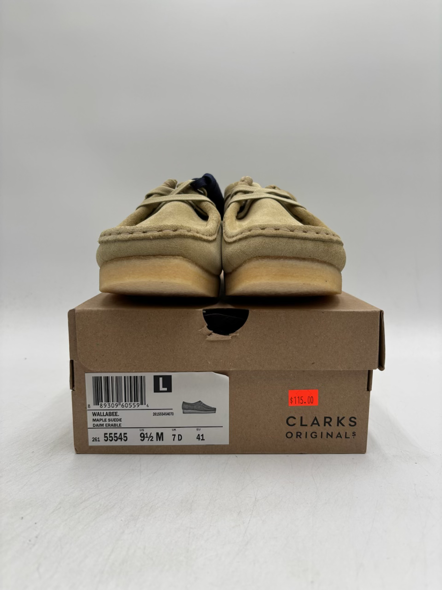 Clarks Originals WALLABEE 55545 Men's NEW Suede Shoes Maple