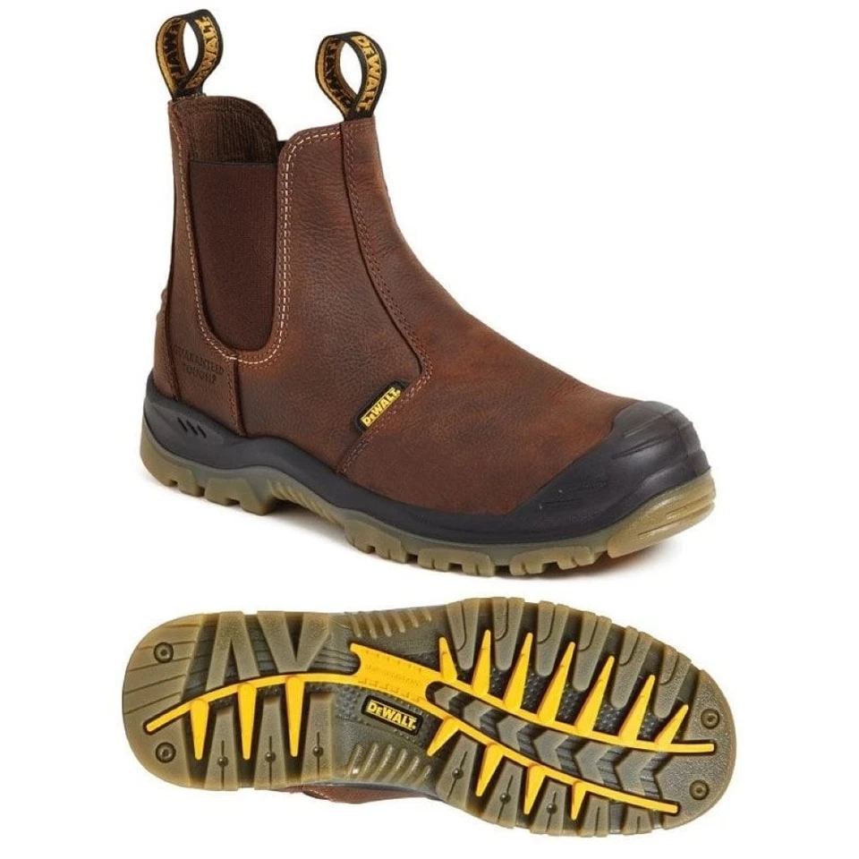 DeWalt Nitrogen Brown Dealer Pull On Ankle Steel Toe Boots Sizes ( 6 to 12 ) - Image 1 of 1