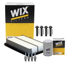 Wix Tune Up Kit Denso 4 Spark Plugs & Coil Boots Kit for Toyota Van 2.2 L4 4YEC