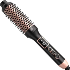 Nimmu Thermal Brush for Blowout Look, 1.5 inch Heated Round Brush, Curling Iron
