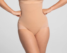 Honeylove 1X SuperPower Brief Shapewear NWOT Sand Beige ---INK PEN MARK---
