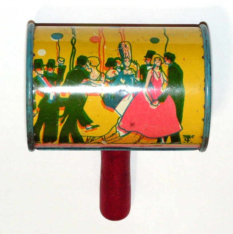 Vintage TC Cohn Tin Lithograph Noise Maker Antique Litho Toy USA