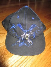 1997 SIX Flags BATMAN Adjustable Snap Back Cap
