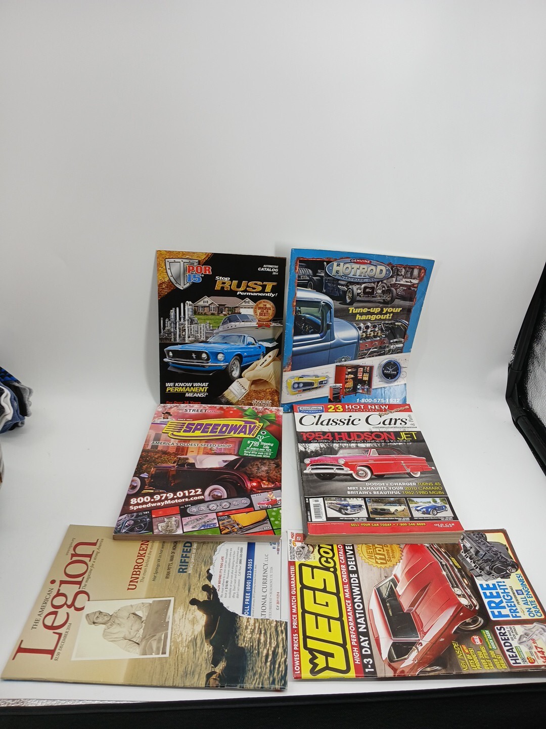 (Lot Of 6) Vintage Books Car Parts Props JEGS.com Classic Cars Hot Rod Magazine 