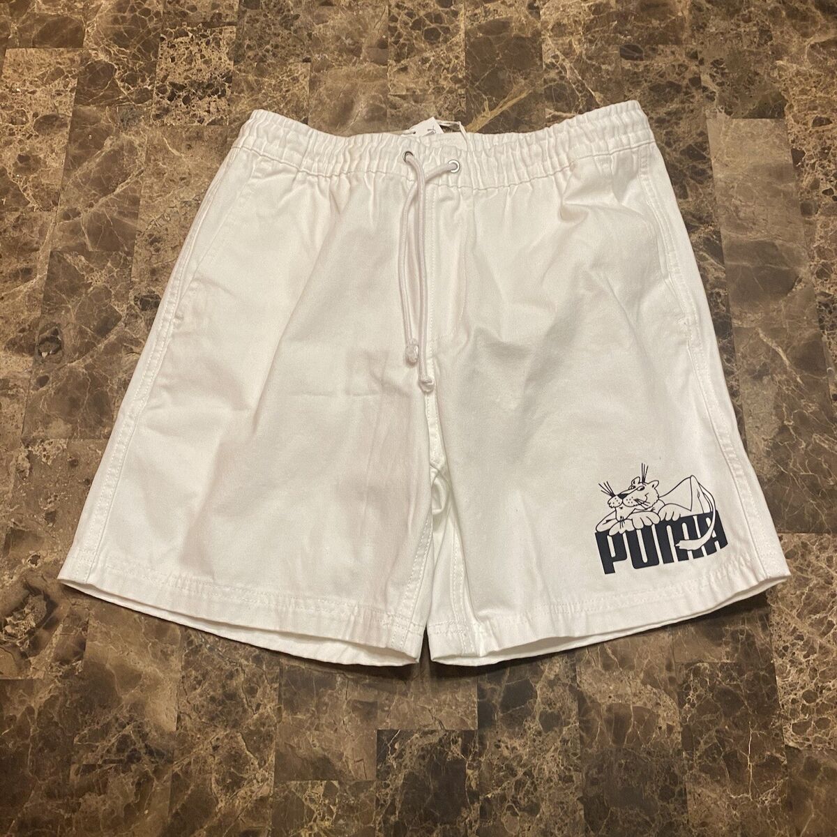 Puma X Noah NYC Collaboration Shorts White Men's Small Puma X Noah NYC Collaboration Shorts White Men's Small