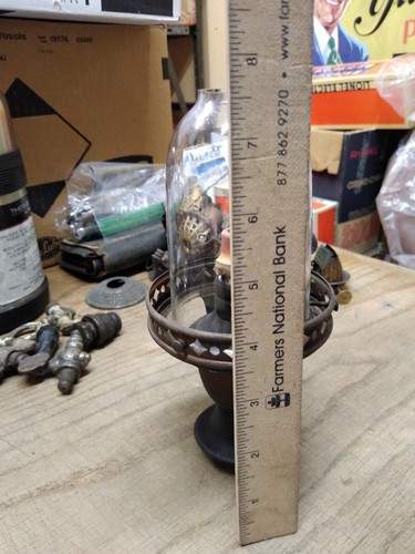 Vtg Antique Gas Wall Ceiling Lamp Light Globe Burner Fixture Brass Parts Lot - 第 11/11 張圖片