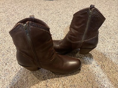 N FRYE Taylor Short Ankle Boot Western Side Zip Women Size: 10B