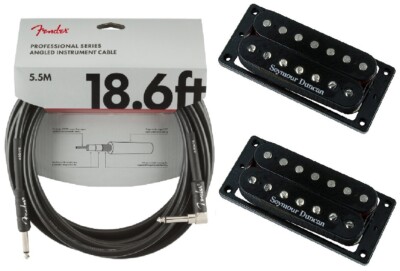 Seymour Duncan SH-4 JB & SH-2n Jazz Hot Rodded Humbucker Black 7 String ( CABLE)