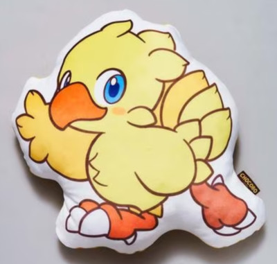 SQUARE ENIX FINAL FANTASY FUWA FUWA Die Cut Cushion Chocobo Japan NEW