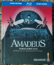 Amadeus Blu-ray Music CD, 2009, 2-Disc Set Director's Cut Digibook w/ Insert