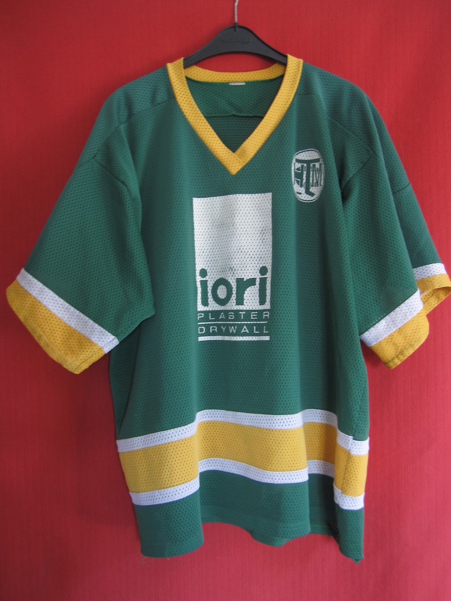 Maillot De Hockey Vintage Vert N°6 Iori Plaster Drywall – Taille L, Occasion