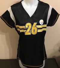 STEELERS BELL #26 WOMENS V NECK JERSEY SHIRT NEW XL FAST USPS SHIP