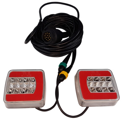 Magnetische LED-Anhängerleuchten Mit Kabeln Und 7