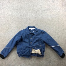 Albuquerque Fashion Incubator Jacket Girls 8 Blue Denim Sherpa Lined