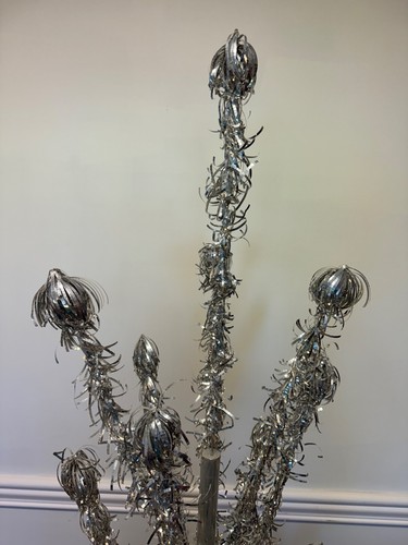 Vintage CRAFT HOUSE 6-1/2 FOOT ALUMINUM Christmas Tree - POM POM - 43 branches - Picture 7 of 24