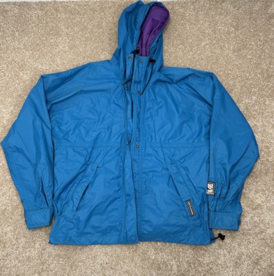 Helly Hansen Jacket Mens Small Blue Helly-Tech Hood Vented Packable Waterproof