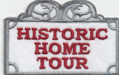 Girl Boy Cub HISTORIC HOME TOUR Visit event Fun Patches Crest Badge SCOUTS GUIDE