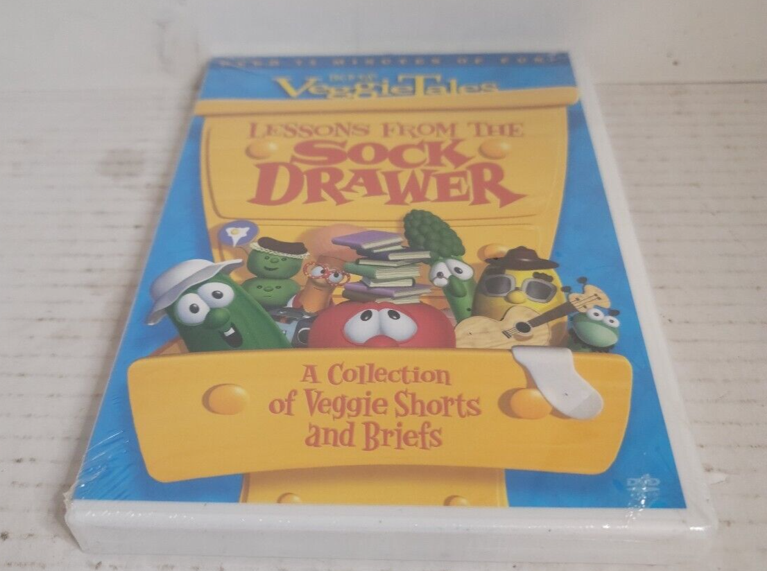 VeggieTales Lessons From The Sock Drawer DVD 2009 Snap Case 1 Ship for