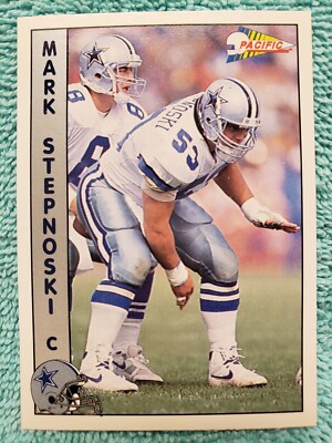 1992 PACIFIC MARK STEPNOSKI #386 DALLAS COWBOYS | eBay