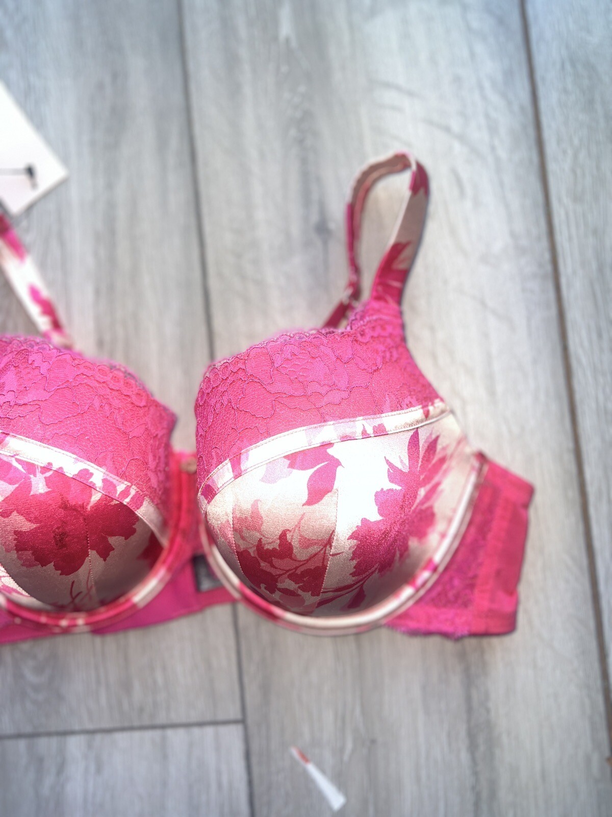 M&S Rosie Autograph Laylani floral silk padded full cup bra 40A eBay