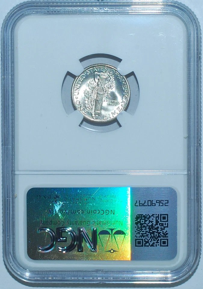 1939 P NGC MS68 FS-101 DDO Doubled Die Obverse Mercury Silver Dime - Image 2 of 4