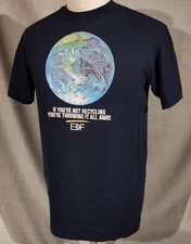 Vintage EDF If You're Not Recycling You're Throwing It All T-shirt Adult Size L