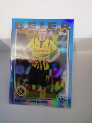 MAX BEIER, DORTMUND. NUMMERIERT BLAU PARALLEL. Topps UCC 2024-2025BLUS