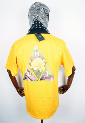 Huf Worldwide Skateboard Shirt T-Shirt Tee New Dawn Triple Triangle Gold in XL