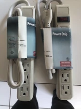 New Two (2) BELKIN F9P609-03 6 Outlets Power Strip
