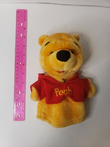 Disney Winnie The Pooh Bear Hand Puppet Stuffed Plush Arco Toys Mattel - Picture 2 of 10