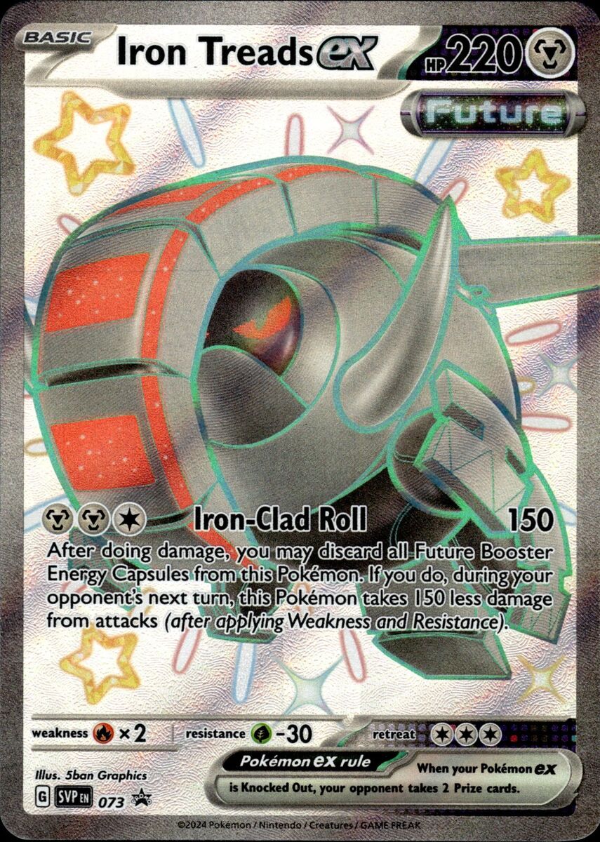 Iron Treads ex - Full Art Shiny - Paldean Fates Promo SVP en Iron Treads ex - Full Art Shiny - Paldean Fates Promo SVP en