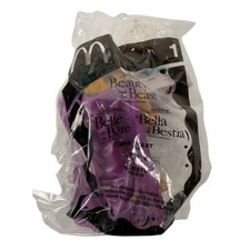 Beauty and the Beast Happy Meal McDonalds Toy The Beast #1 Rose Opened FFT3