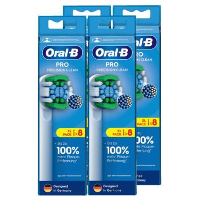 Oral-B Pro Precision Clean Ersatz-Bürstenköpfe 8stk. - Zahnbürste (4er Pack)