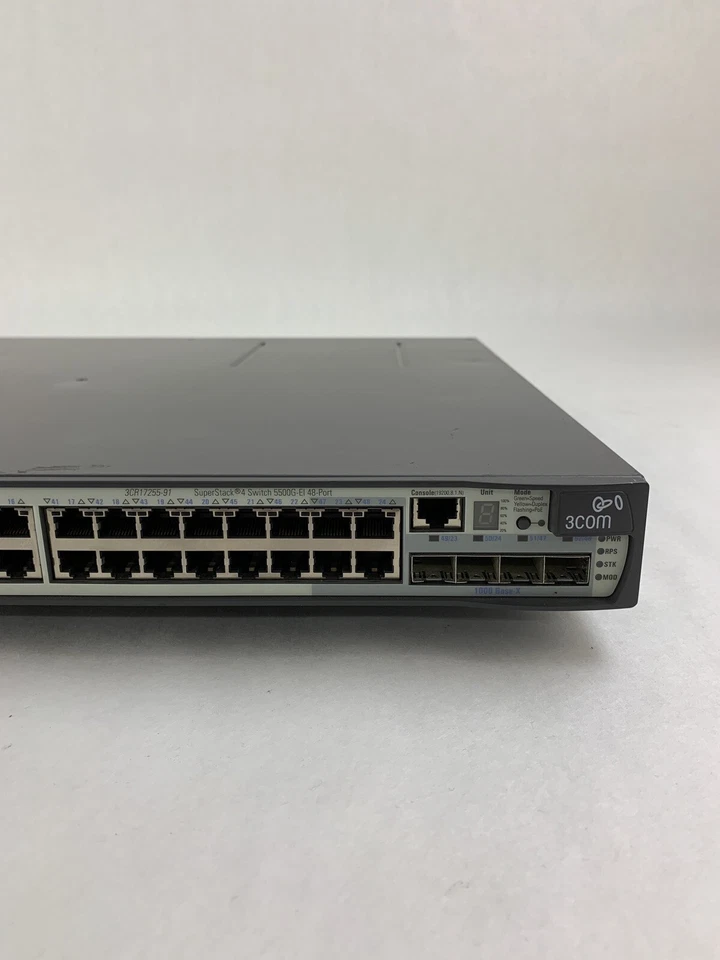3Com 3CR17251-91 Switch 5500G-EI 48 Port Network Managed Switch Tested - Image 4 of 4