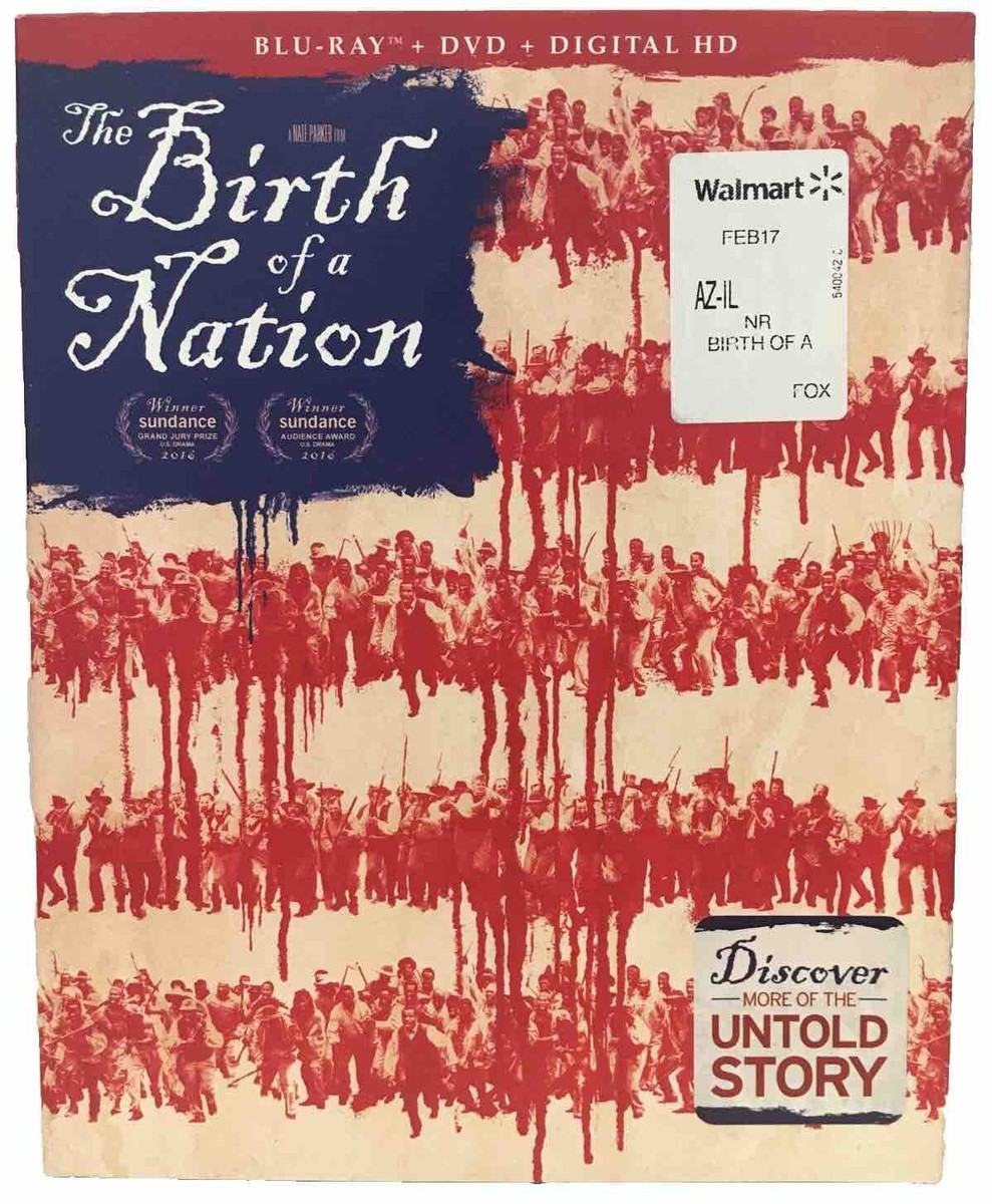 The Birth of a Nation (Blu-ray + DVD, 2016) W/Slipcover Extras