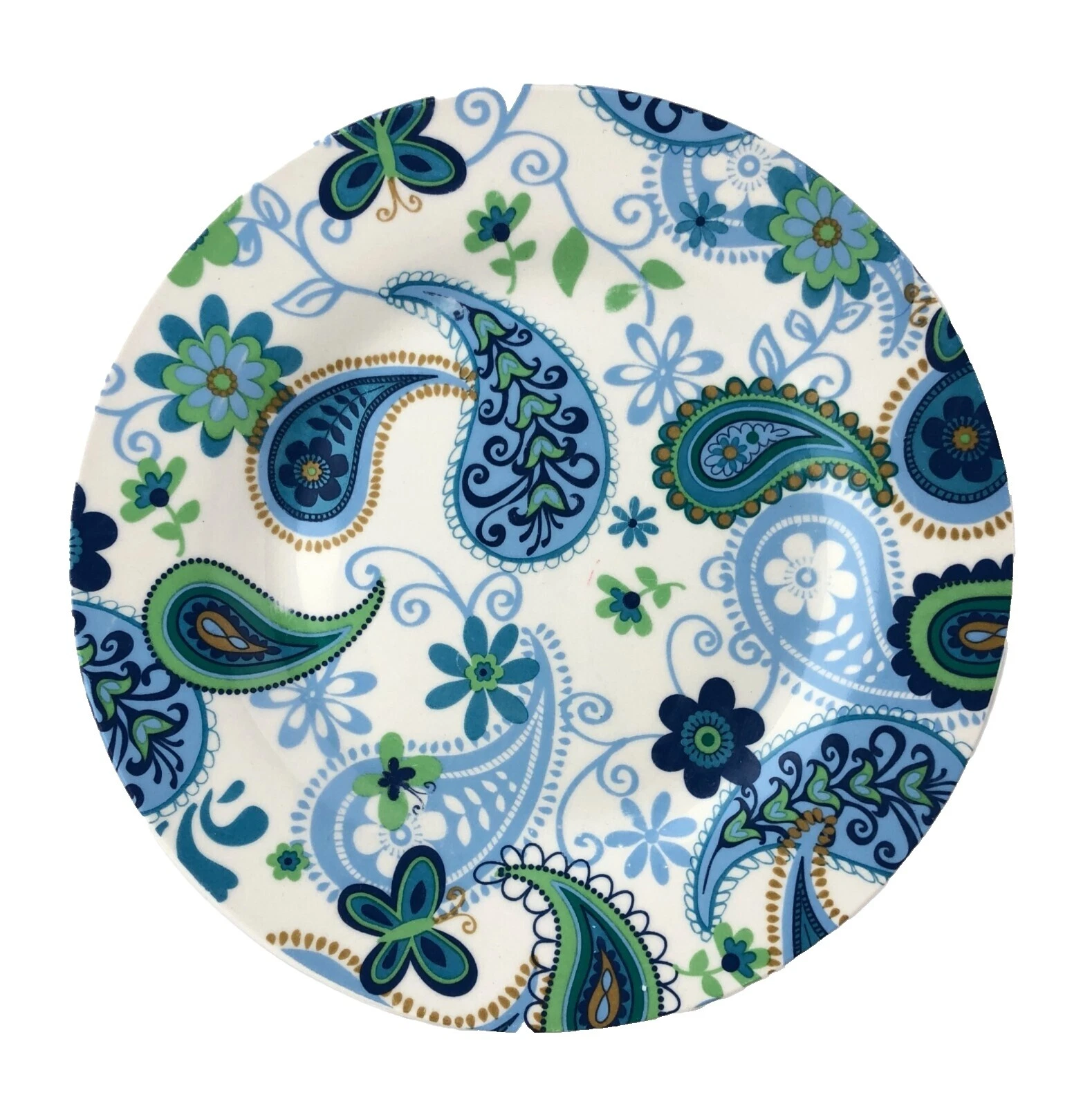 Pratos de Jantar Louça Paisley